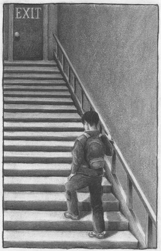 stairs illustration from The Stonking Steps