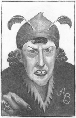teacher illustration from The Stonking Steps